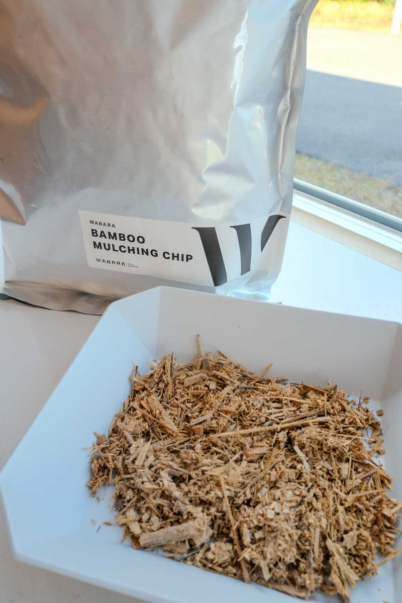 BAMBOO MULCHING CHIP（竹チップ / 屋外栽培土壌マルチ材・鉢底資材